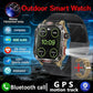 New Military GPS Smart Watch Men Flashlight Compass Waterproof 600mAh Battery Outdoor Sport Tracker Bluetooth Call Smartwatch
