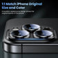 Titanium Black Camera Lens Protector Cover For iPhone 16 Pro Max 15 Plus 14 13 Mini 16Pro 15Pro Protection Phone Accessories
