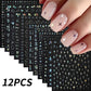 12pcs/set Cute Cartoon Dog/Cat Nail Art Stickers 3D Graffiti Black Cat Dog  Nail Decals 8*10cm Self-Adhesive Cartoon Nail Art Su
