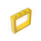 Gobricks Window 1 x 4 x 3 Train with Shutter Holes and Solid Studs on Ends | Compatible Building Block