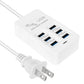 PD Quick Charging Wall Chargers USB Hub Adapter 6 Ports USB Type C Desktop EU US Plug Slots Charging Extension Socket Outlet