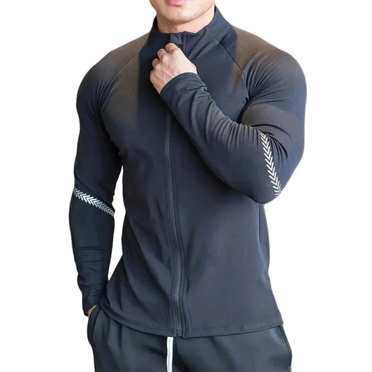 Men’s Compression Sports Jacket – Quick-Dry Fitness