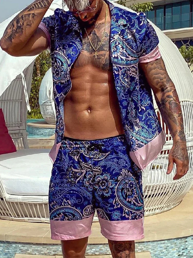 Trendy men two piece Beach set