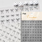 French Leopard Print Bowknot Lace Ribbon Rhinestone Pearl Bow Tie Simple White Black Nail Art Stickers Decoration Manicure Decal