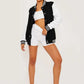 Women's Fleece Varsity Baseball Jacket