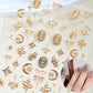 1pc Flower Nail Stickers Summer Floral Leaf Plant 5D Embossed Nail Slider Decals Self-Adhesive Nail Art Supplies Manicure Decor