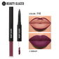 Beauty Glazed 2 In 1 Matte Lipliner Long-Lasting Lipstick Waterproof High Pigment Matte Lip Makeup