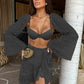 Deanea Tassel three piece swimsuit