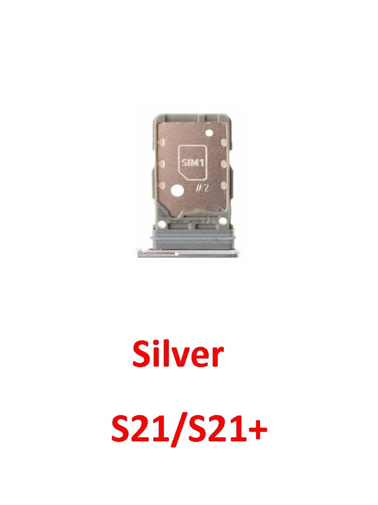 Phone Sim Card Tray For Samsung Galaxy S21 FE Plus Ultra S21+ New SIM Chip Slot Holder G990 G991 G996 G998 With Tool