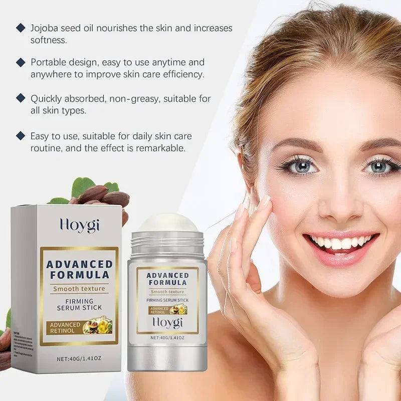 Retinol Hyaluronic Acid Stick Anti Wrinkle Tighten Pores Firming Lifting Plump Skin 24H Moisturizing Anti Aging Korean Care Balm