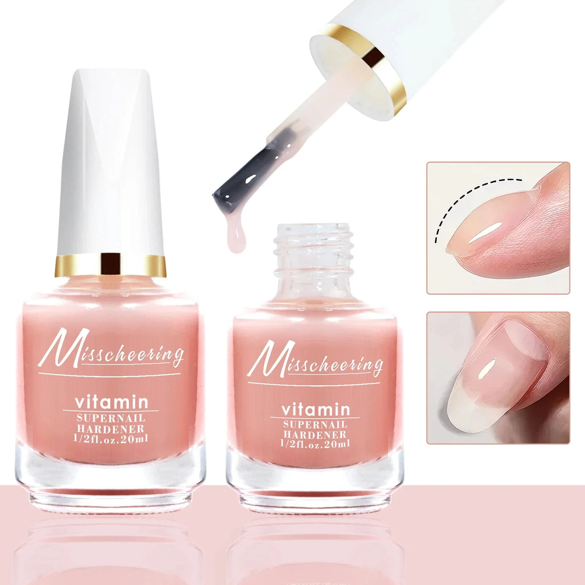 20ml Strong Nail Strengthener Calcium Protein Formula Strong Nails Hardener Protect Soft Thin Nails High Quality Repair Suppli
