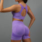 Yoga Women's Fitness Suit Shorts Workout Set