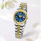 Women's 27mm Fluted Bezel Quartz Date Watch