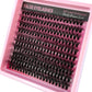 10Row 40D-200D 5D Fluffy Thick Lashes Clusters 10-18mmMix Wispy Individual Lashes Extensions Clusters DIY Makeup False Eyelashes