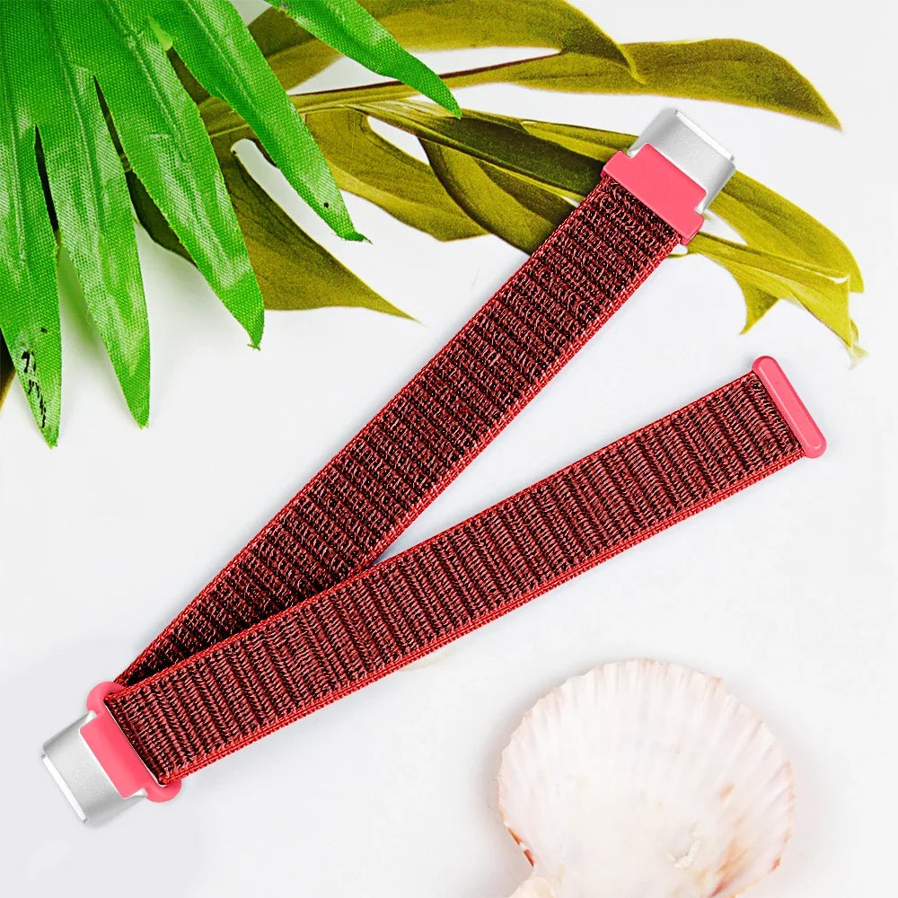 Fitbit Luxe Nylon Sport Loop Band, Hook-and-Loop
