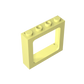 Gobricks Window 1 x 4 x 3 Train with Shutter Holes and Solid Studs on Ends | Compatible Building Block