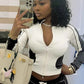 Patchwork 2 Piece Womens Tracksuit Set