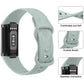 Fitbit Charge 5 & 6 Floral Engraved Band, Soft TPU