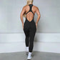 Women’s Sleeveless Zipper Jumpsuit Gym Wear