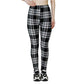 Women's Black & White Checkered Leggings