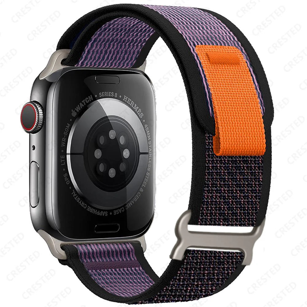 Apple Watch Two-Tone Nylon Trail Loop Band with Pull Tab