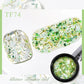 MEET ACROSS 5ml Pink Dried Flower Gel Nail Polish Natural Flower Fairy Nail Art Gel Soak Off UV LED Painting Varnishes For Nails