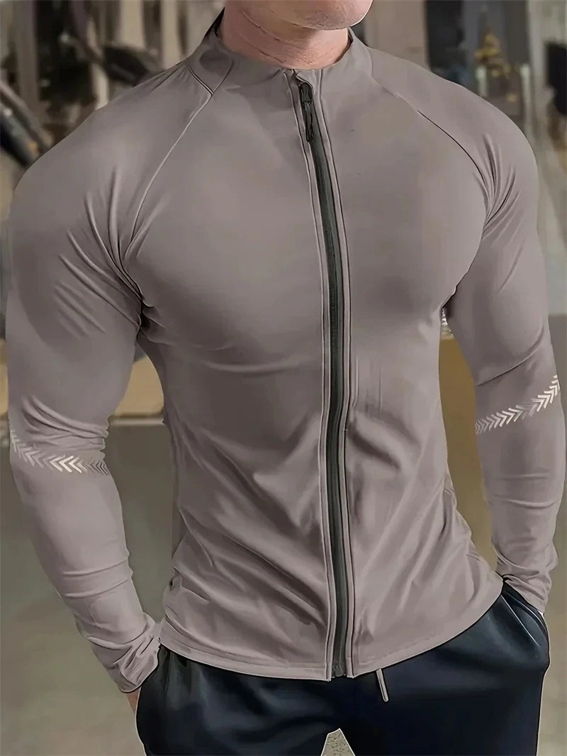 Men’s Compression Sports Jacket – Quick-Dry Fitness