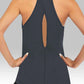 Super Soft Cross Backless Racerback Yoga Tops