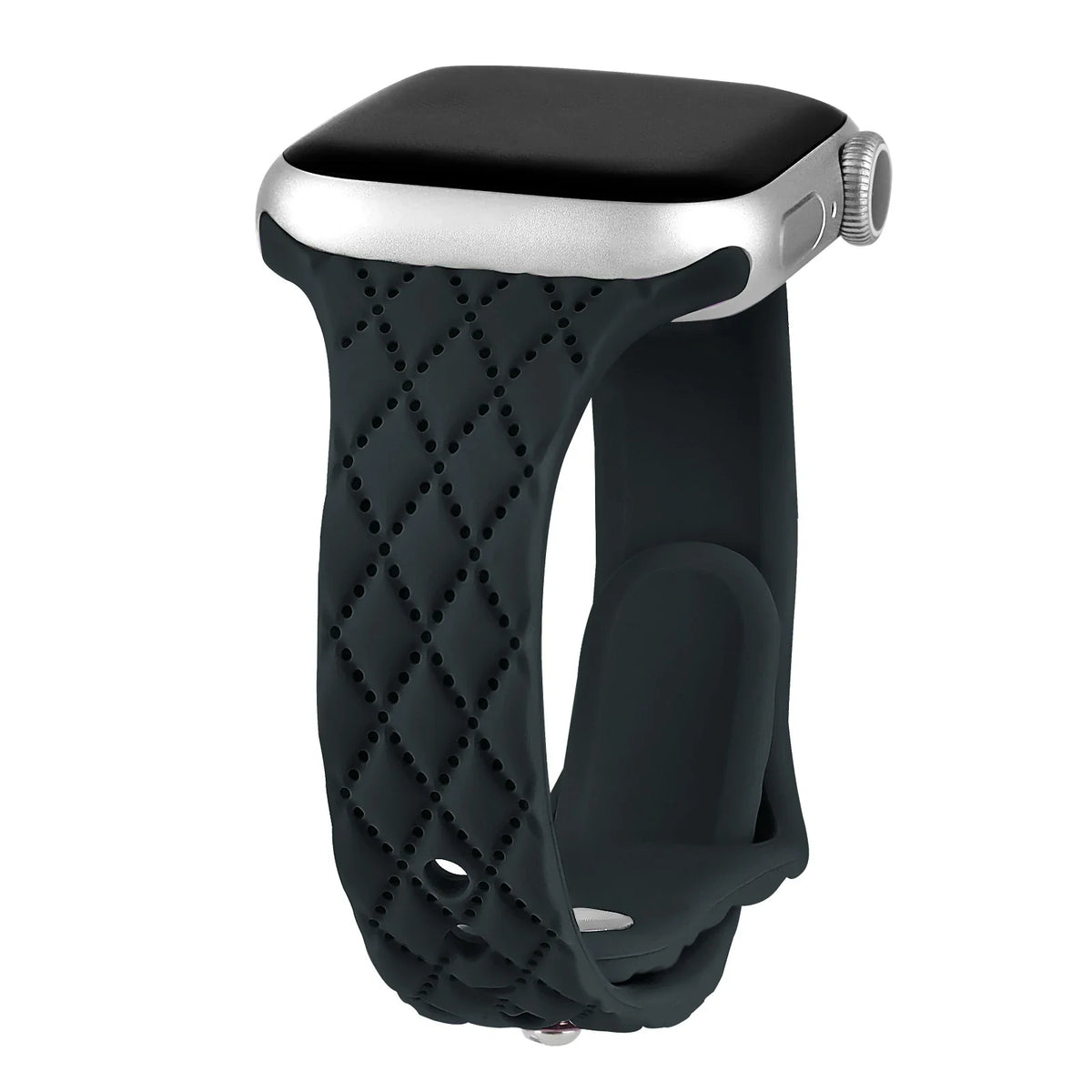 Apple Watch Slim Diamond-Pattern Silicone Band