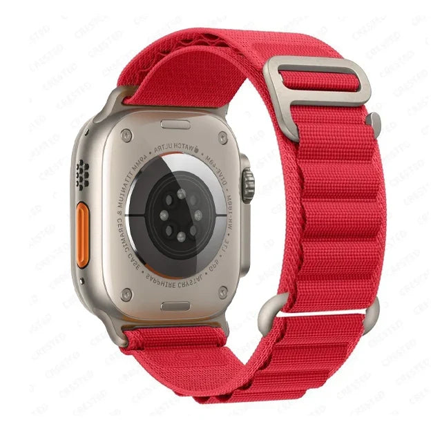 Apple Watch Alpine-Style Nylon Loop Band with Metal Hook
