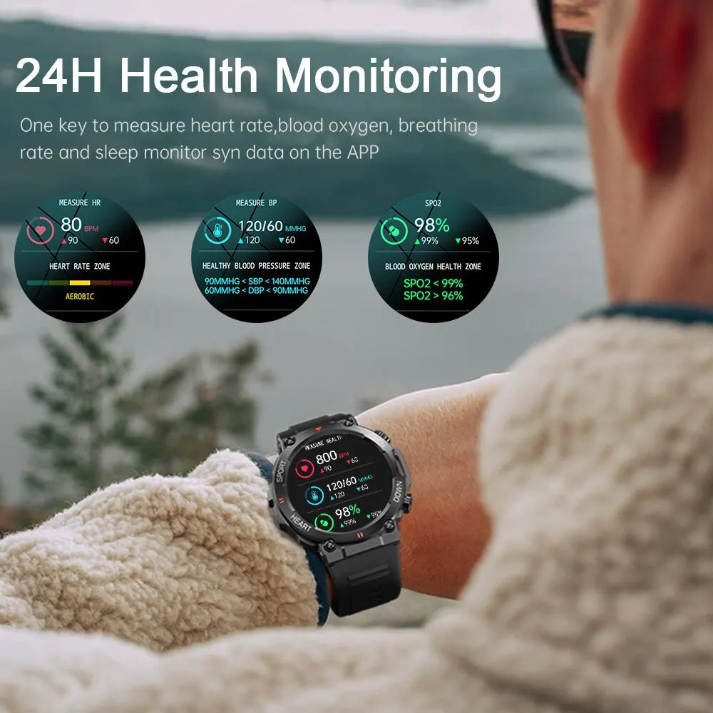 MD56 1.39" HD Bluetooth Call Smartwatch for Men
