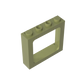 Gobricks Window 1 x 4 x 3 Train with Shutter Holes and Solid Studs on Ends | Compatible Building Block