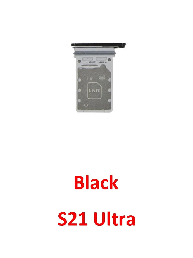 Phone Sim Card Tray For Samsung Galaxy S21 FE Plus Ultra S21+ New SIM Chip Slot Holder G990 G991 G996 G998 With Tool