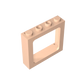 Gobricks Window 1 x 4 x 3 Train with Shutter Holes and Solid Studs on Ends | Compatible Building Block