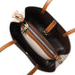 CH Women's PU Crossbody Bag With Letter Print - Large Capacity For Daily Commute And Everyday Use