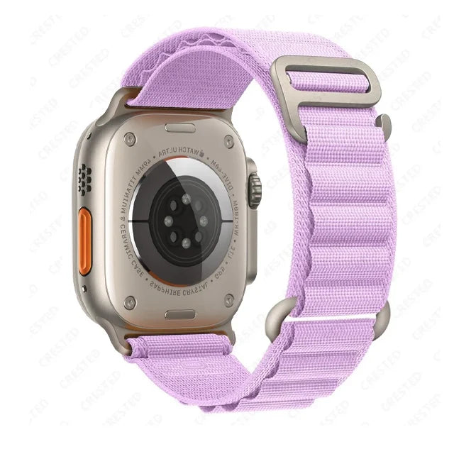 Apple Watch Alpine-Style Nylon Loop Band with Metal Hook