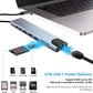 USB 3.0 Type C HUB USB C Docking Station to HDMI 4K 30HZ Type C to RJ45 100Mbps Ethernet Adapter VGA Extender Headphone PD 100W