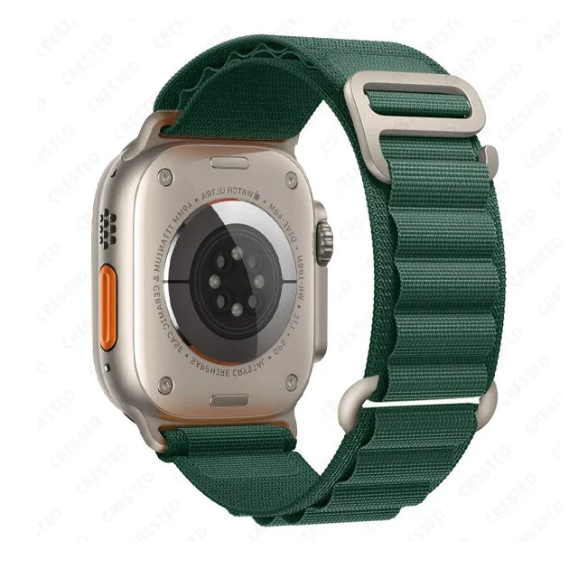 Apple Watch Alpine-Style Nylon Loop Band with Metal Hook