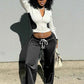 Patchwork 2 Piece Womens Tracksuit Set