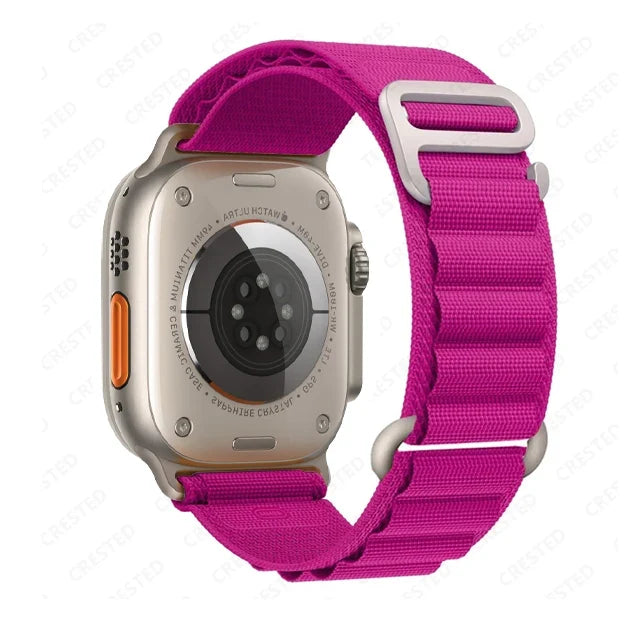 Apple Watch Alpine-Style Nylon Loop Band with Metal Hook
