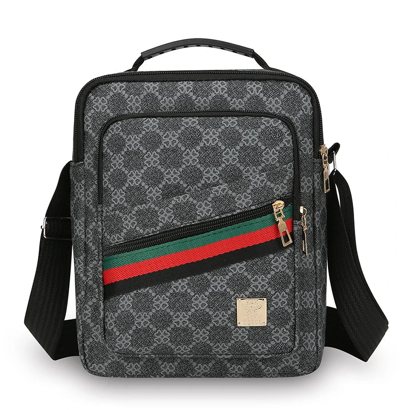 Mens Crossbody Bag With Multi Layer Design For Travel And Daily Commute Water Resistant Oxford Material