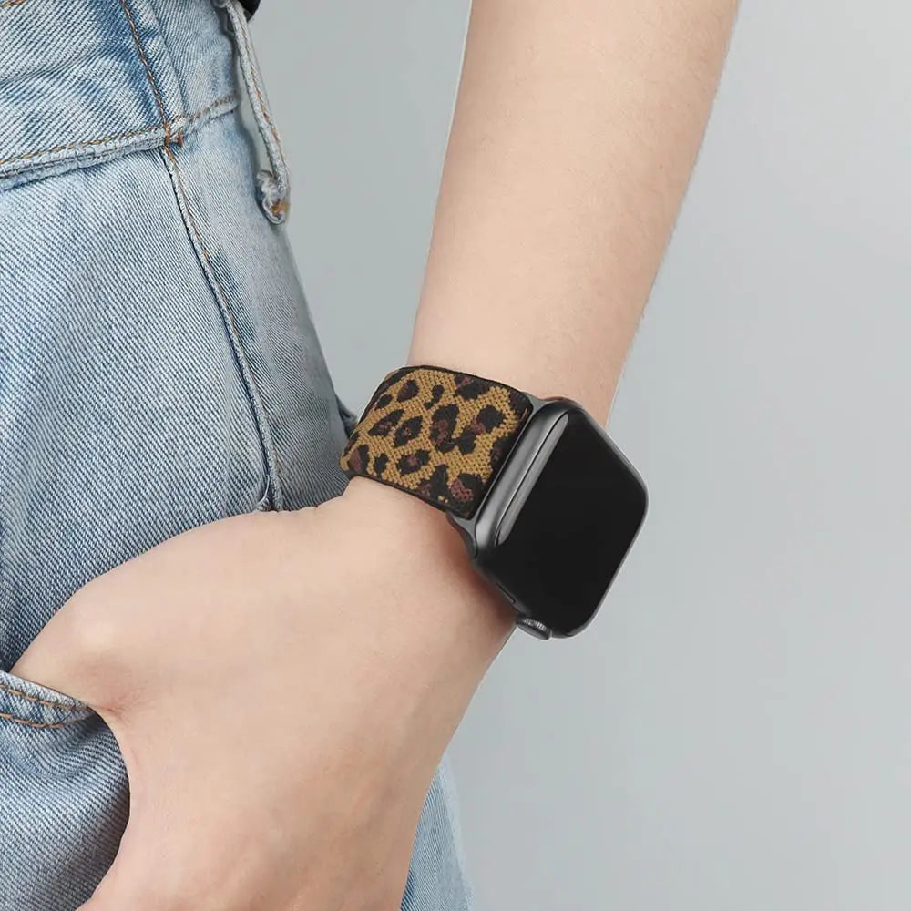 Apple Watch Stretch Nylon Loop Band, Solid & Patterned