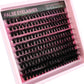 10Row 40D-200D 5D Fluffy Thick Lashes Clusters 10-18mmMix Wispy Individual Lashes Extensions Clusters DIY Makeup False Eyelashes