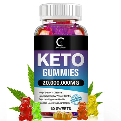 GPGP GreenPeople 60PCS Keto Gummies Keto Gummy Supplement Help For Weight Loss For Women And Men - Cleanse - Detox