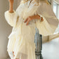 Belt plaid batwing long sleeve women dress summer Office ruffle shirt mini  A-line dress