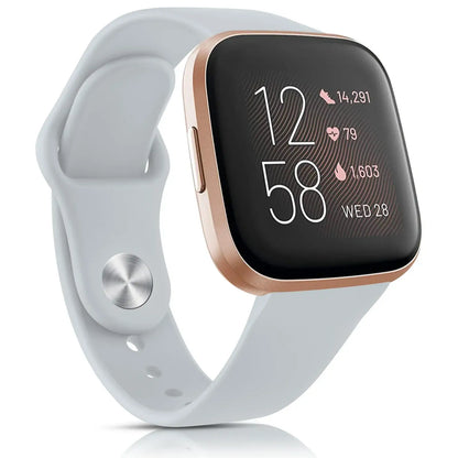 Fitbit Versa 4, 3, 2 & Sense 2 Soft Silicone Band, 15 Colors