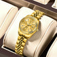 Women's 27mm Fluted Bezel Quartz Date Watch
