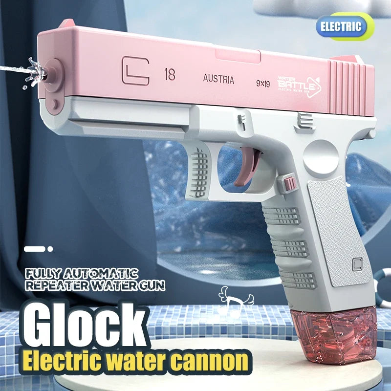 Electric Water Gun, Automatic Squirt Guns Water Pistol  Large Capacity Summer Outdoor Beach Swimming Pool Party Toy