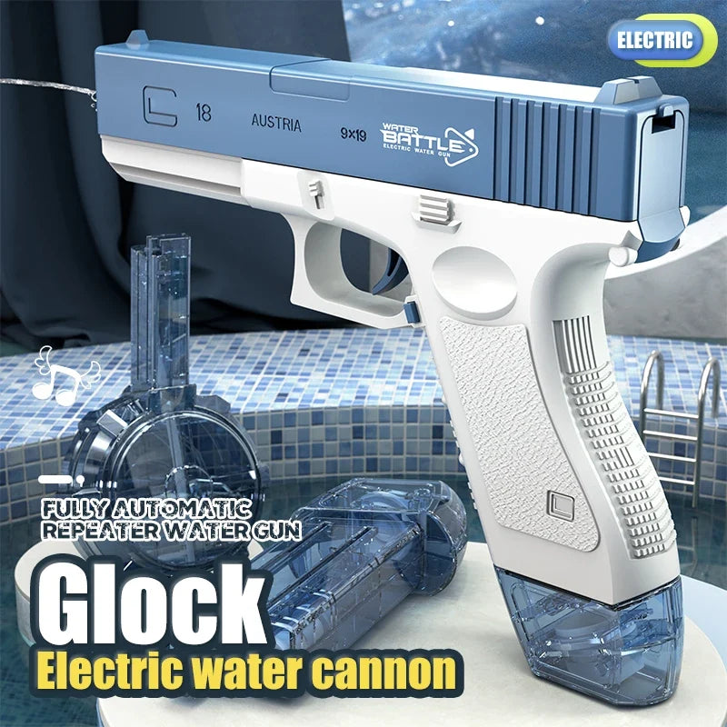 Electric Water Gun, Automatic Squirt Guns Water Pistol  Large Capacity Summer Outdoor Beach Swimming Pool Party Toy