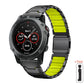 Garmin QuickFit 22/26mm Two-Tone Metal Link Band with Magnetic Clasp
